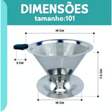 Coador com Filtro de Café Reutilizável