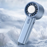 Mini Ventilador Portátil Turbo 100 níveis Vento Forte com Cooler e Display LED