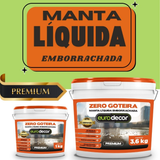 Manta Liquida Emborrachada Premium 3.6KG Impermeabilizante Para Lajes Telhados Fachadas 1KG Ou 3.6KG