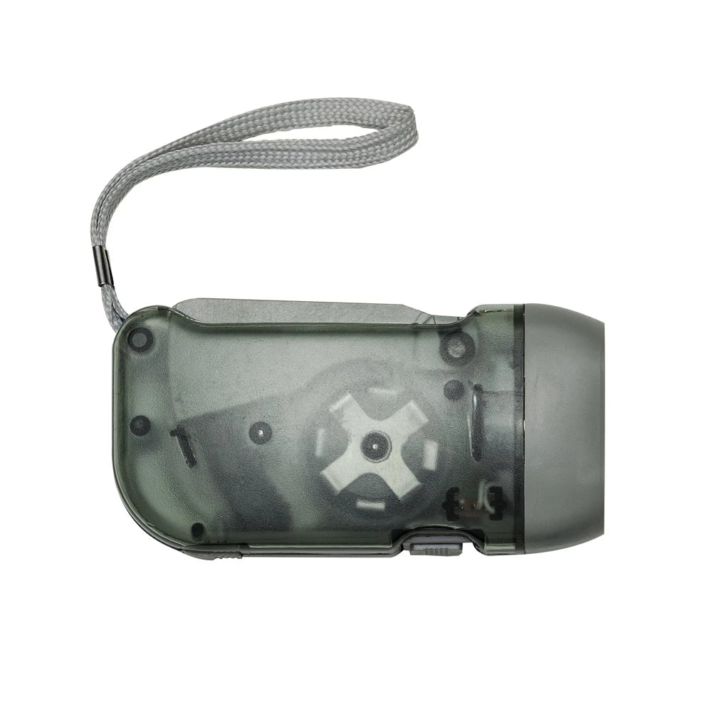 Lanterna De Dinamo com 3 leds funciona pressionando recarregavel Não Usa Pilhas