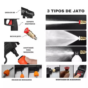 Lavadora de Alta Pressão HigherPower Avicii Express® Bivolt Portátil Profissional Sem Fio Recarregável Original - Envio Imediato