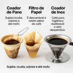 Coador com Filtro de Café Reutilizável