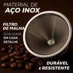 Coador com Filtro de Café Reutilizável