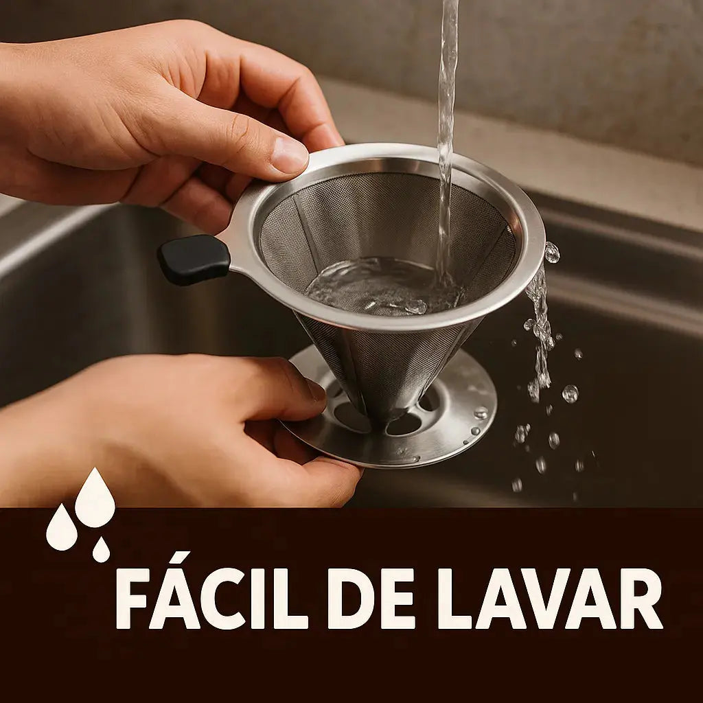 Coador com Filtro de Café Reutilizável