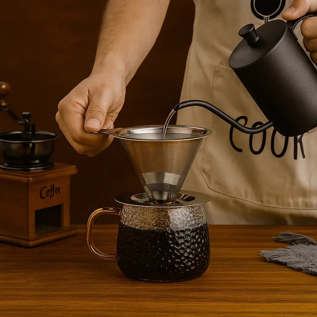 Coador com Filtro de Café Reutilizável
