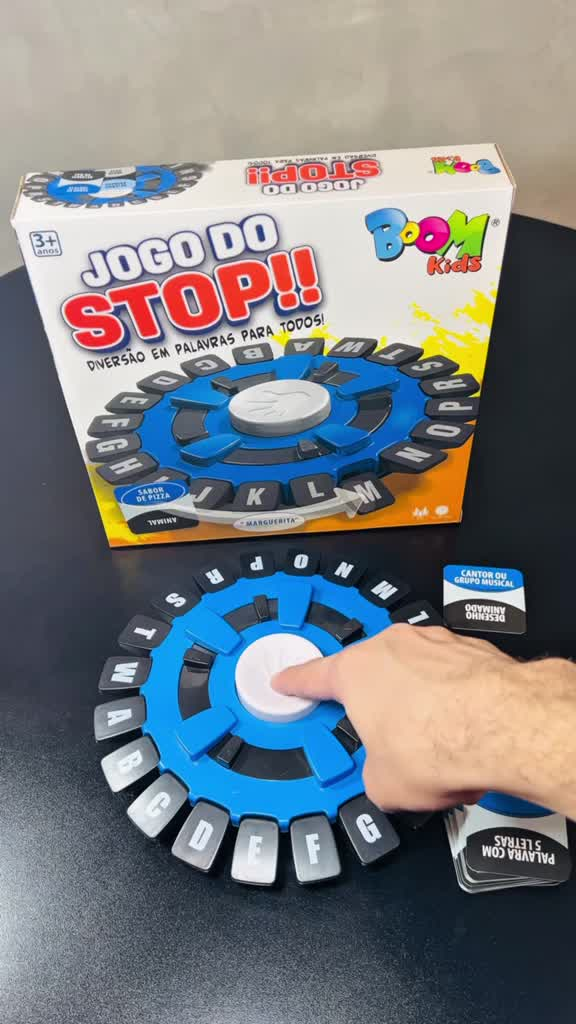 Jogo do Stop em PORTUGUÊS com Temporizador Moderno Tapple Jogo de Palavras