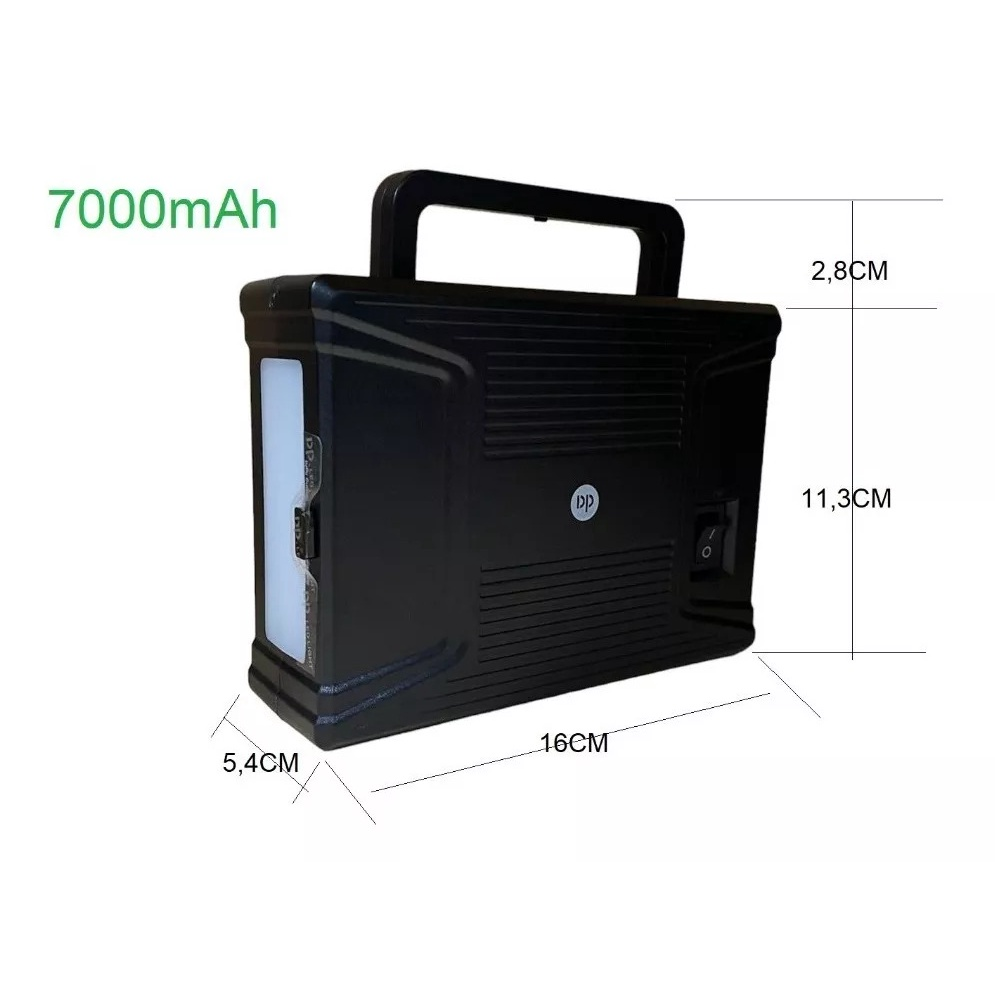 Kit Painel Solar Bateria Portatil Multi Funcional Portatil 80w 7000mah 2usb