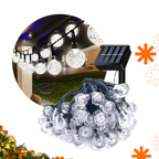 Pisca Pisca  Avicii Express® Varal Lâmpadas Solar 30 Led Enfeites de Natal 5m Cordão Luzes Externo Decoração Jardim Bolinha Iluminação