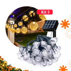 Pisca Pisca  Avicii Express® Varal Lâmpadas Solar 30 Led Enfeites de Natal 5m Cordão Luzes Externo Decoração Jardim Bolinha Iluminação