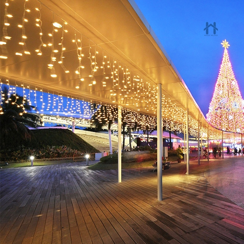 Cascata Natal 400 Lâmpadas LED Com 8 funções 