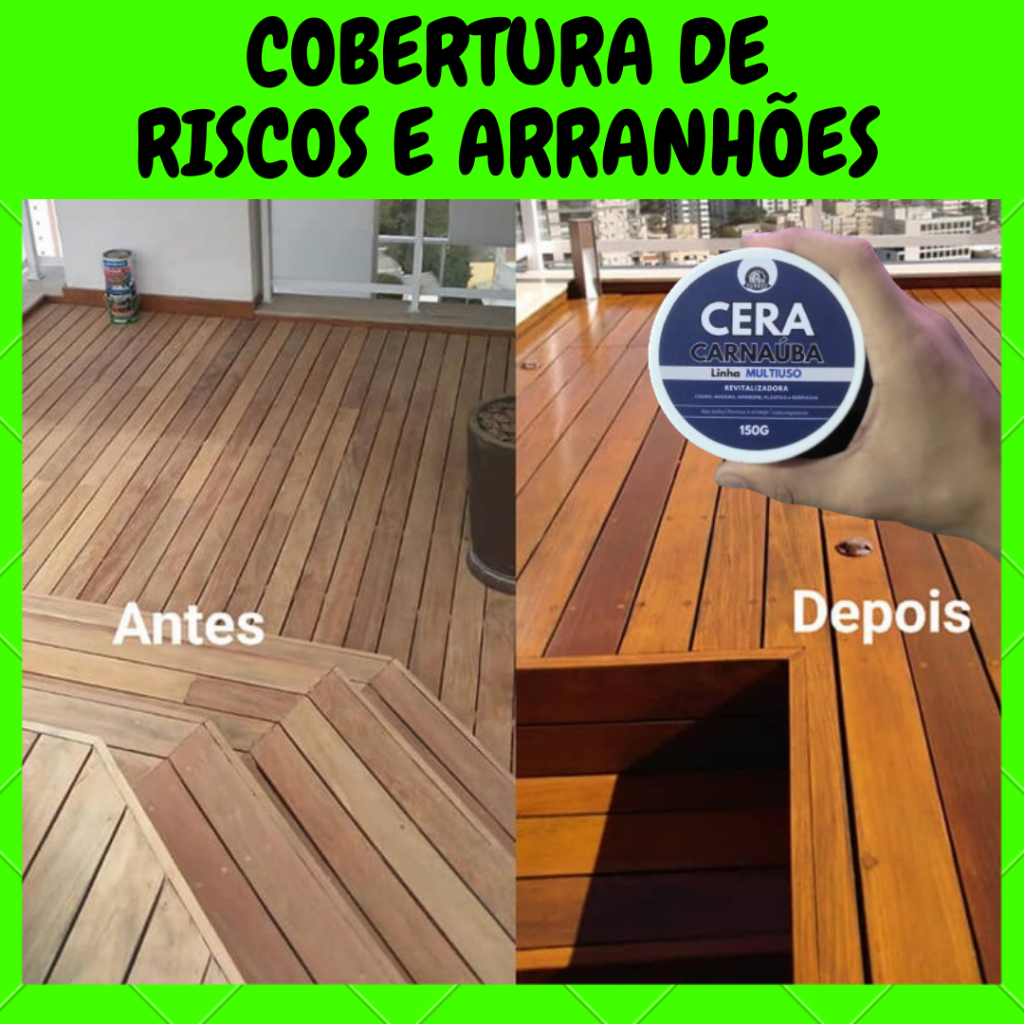 Cera Restauradora de Carnaúba – Madeira, Móveis, Piso e Couro