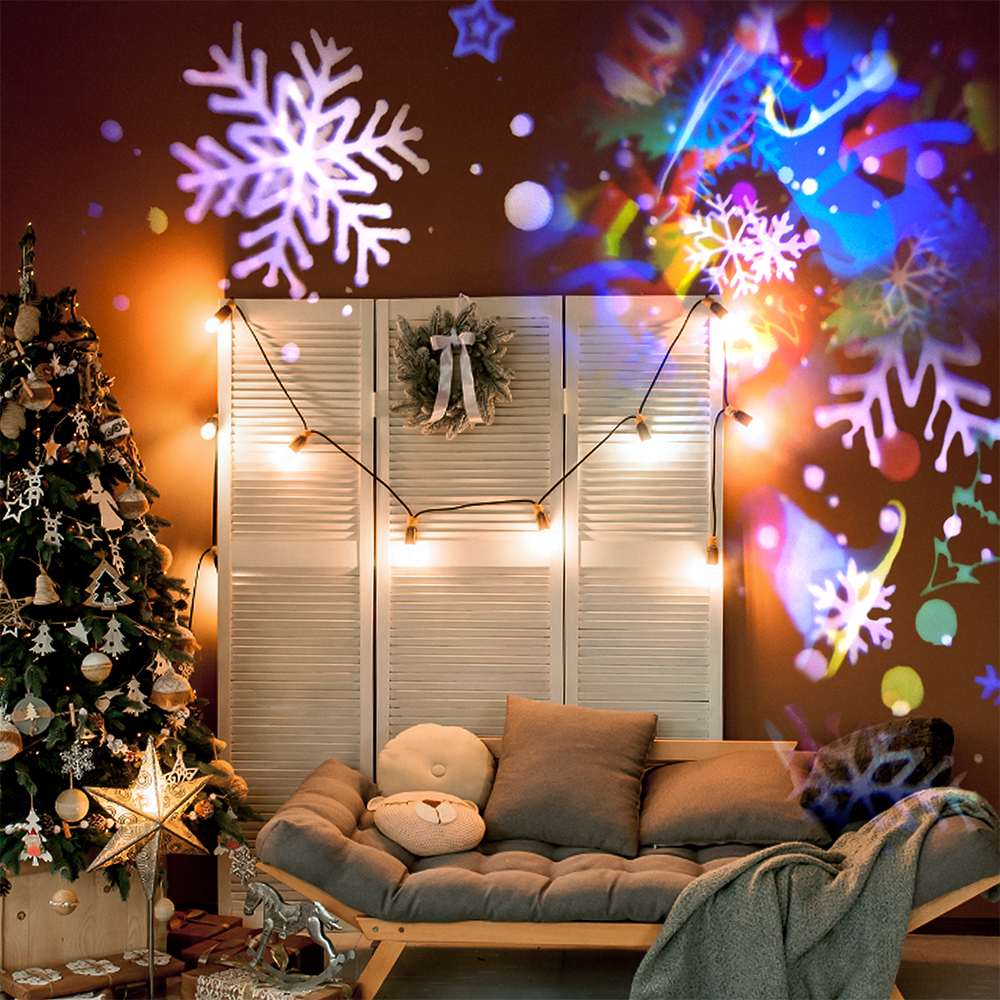 Projetor Led Natal Laser Jardim Desenhos Natalinos 886