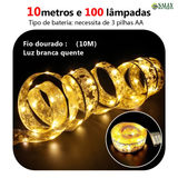 10 M Laços De Fita De Natal Com 100 Luzes Fada Cordas LED árvore Ornamentos Pisca Enfeites Decoração Avicii Express®