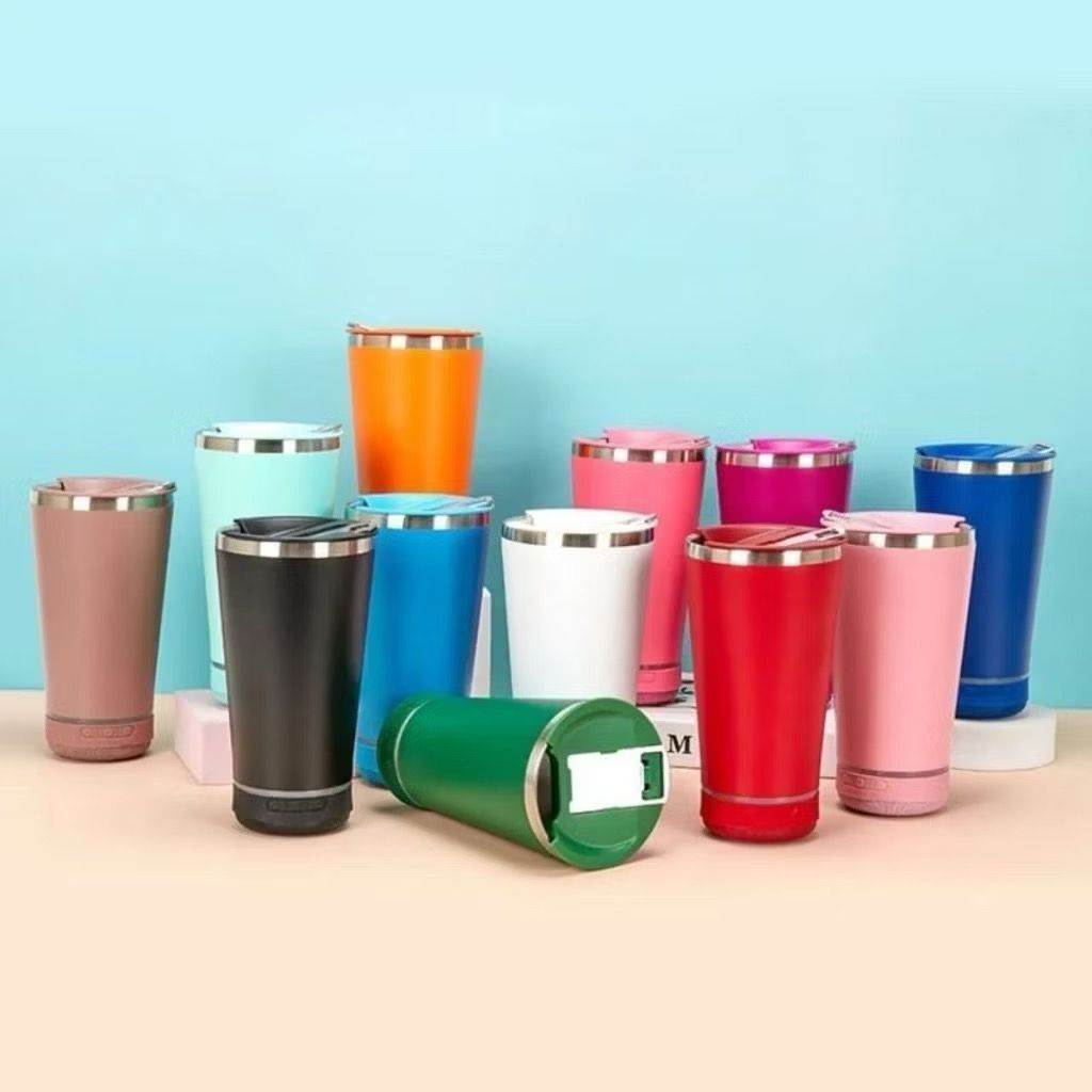 Copo Termico Bluetooth Caixa Som Recarregável com tampa Abridor Avicii Express®