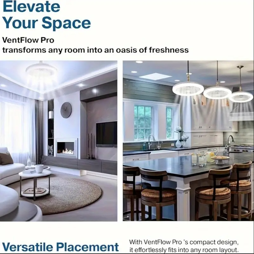 Ventilador luminária 5 folhas grande de Teto com aroma silencioso e economico turbo controle remoto E27 Bivolt 50w