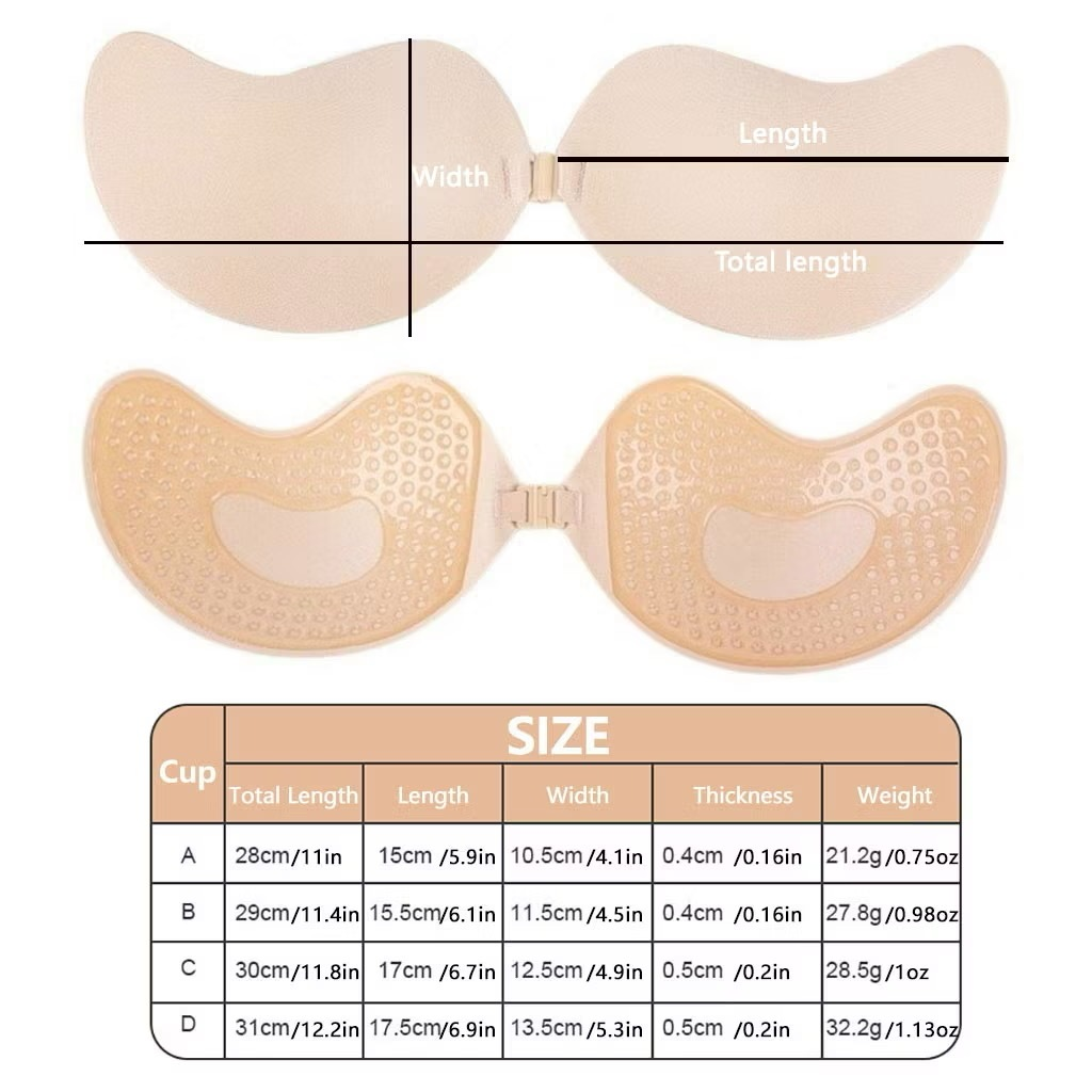 Sutiã Adesivos Para O Peito Em Forma De Manga De Silicone Levantam Pétalas De Auto-Adesivas Sem Alças Tampa Invisível