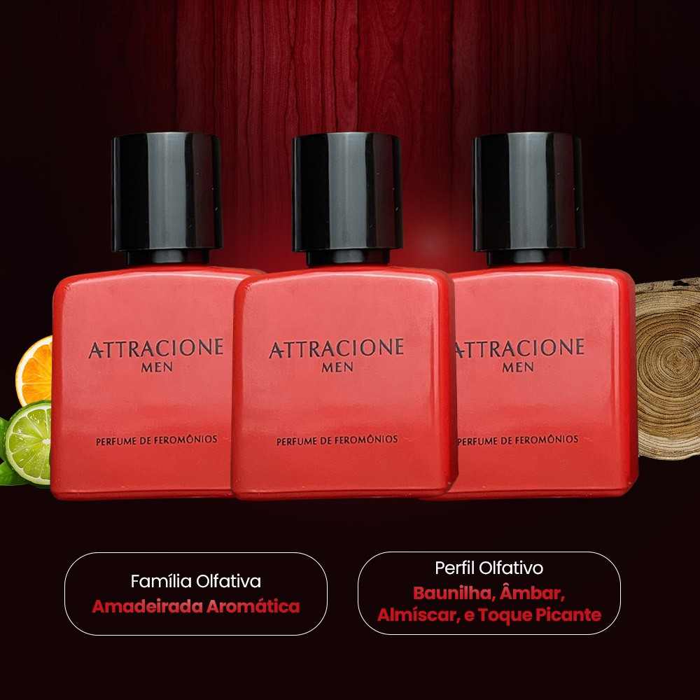 Attracione Men (Perfume Masculino com Feromônios Ativados)