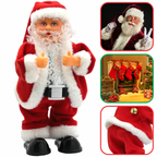 Boneco Papai Noel Dançarino Mexe Bumbum Musical Com Luzes Led Decoração Natal