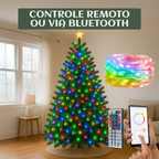 Pisca Pisca 100 Leds 10m Natal Smart Bluetooth USB 100 Controle 6 Funções IP65 Prova De Água LuvinCo