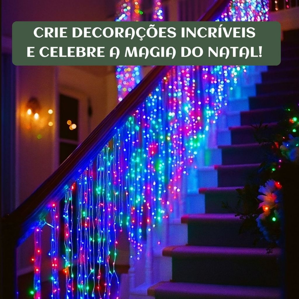 Pisca Pisca 100 Leds 10m Natal Smart Bluetooth USB 100 Controle 6 Funções IP65 Prova De Água LuvinCo