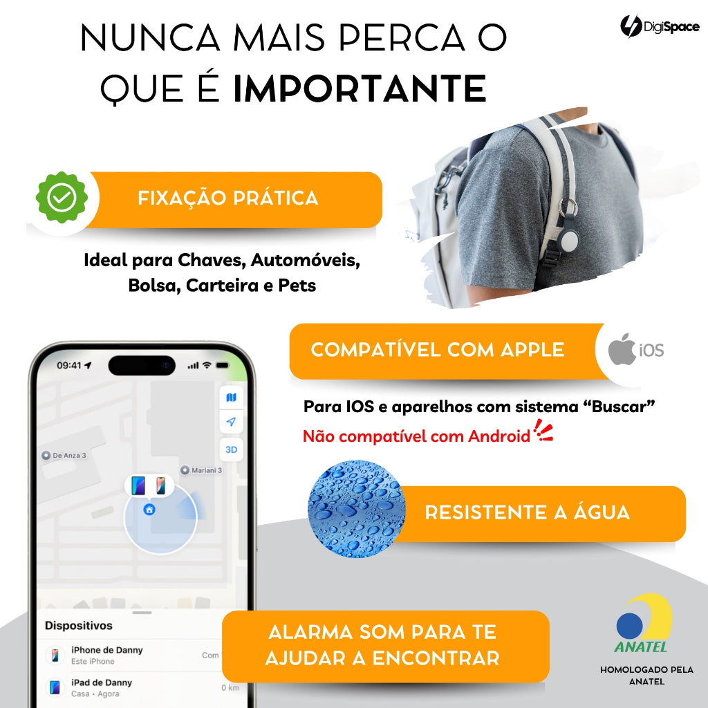 Smart Tag Rastreador GPS Localizador Avicii Express®