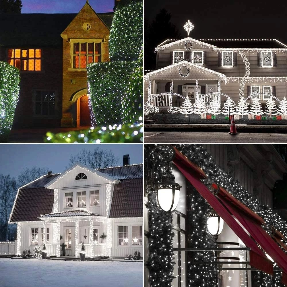 10M/20M LED luzes de corda solares ao ar livre à prova d'água luzes de Natal-Decoração de luzes para festas e encontros