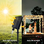 10M/20M LED luzes de corda solares ao ar livre à prova d'água luzes de Natal-Decoração de luzes para festas e encontros