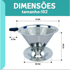 Coador com Filtro de Café Reutilizável