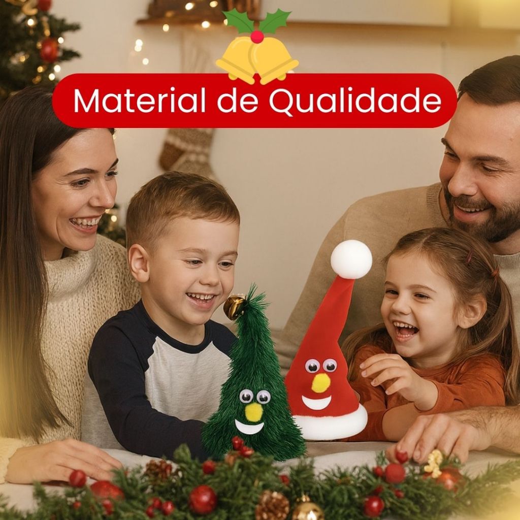 Árvore de Natal Elétrica Cantando e Dançando ou Gorro Papai Noel Musical Avicii Express®