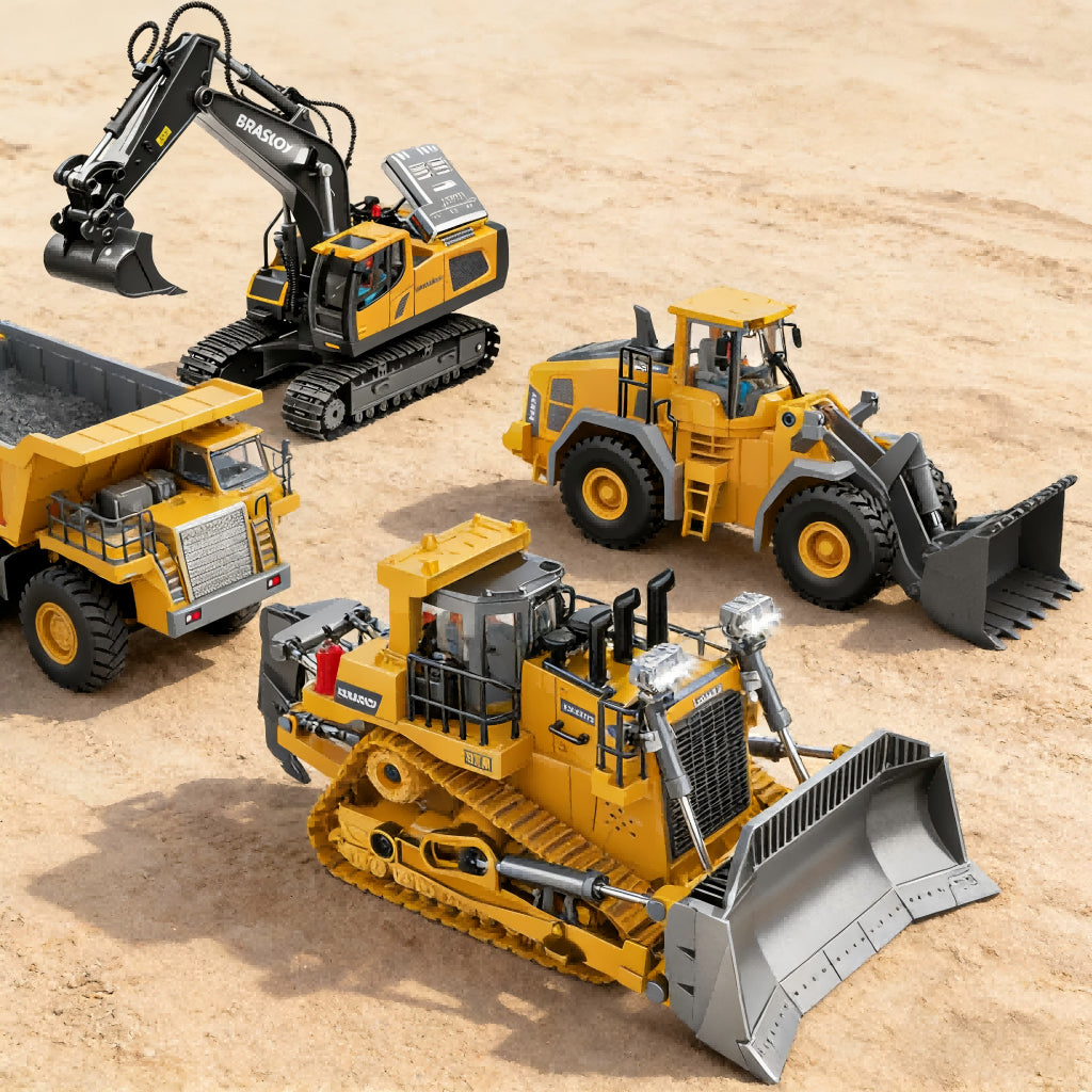 Brinquedos Escavadeira / Carregadeira / Bulldozer / Caminhão Minério de Controle Remoto  Avicii Express®