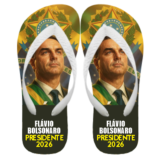 Chinelo Flavio Bolsonaro mito presente promoção