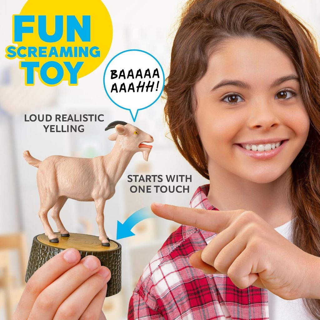 Cabra Gritando Que Faz Uma Com Ruído Choro Brinquedo grita gritona