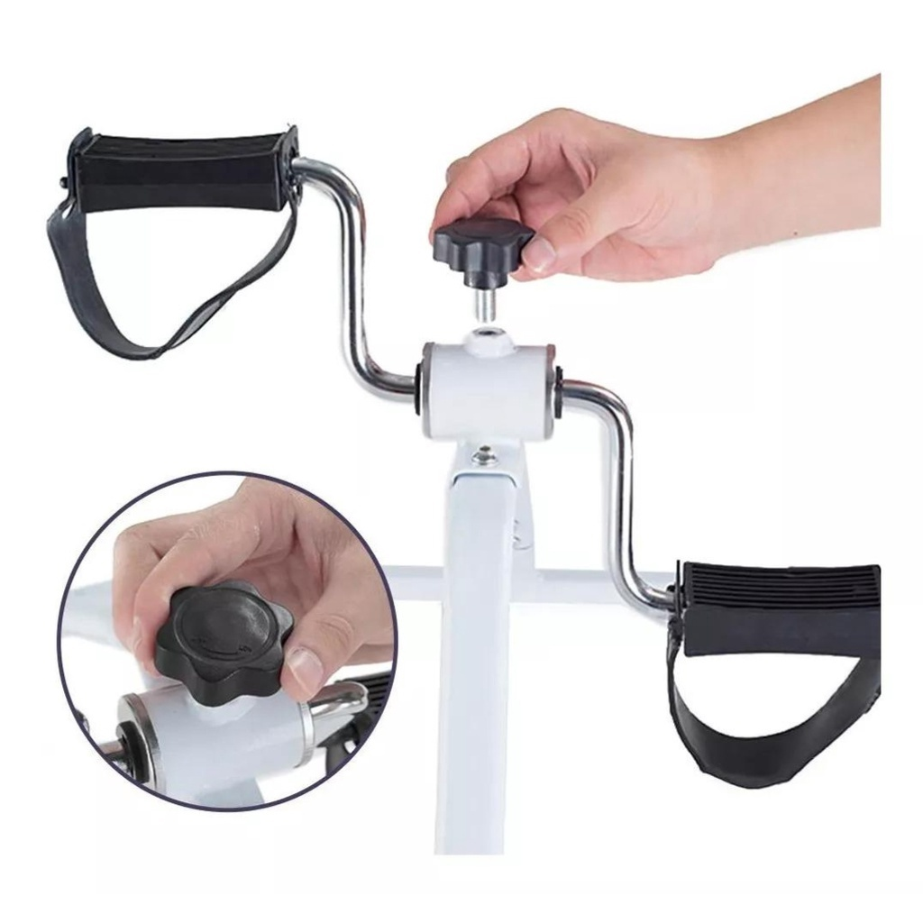 Mini bicicleta fisioterapia idosos braço perna mão pé reabilitação exercício mão pé músculo