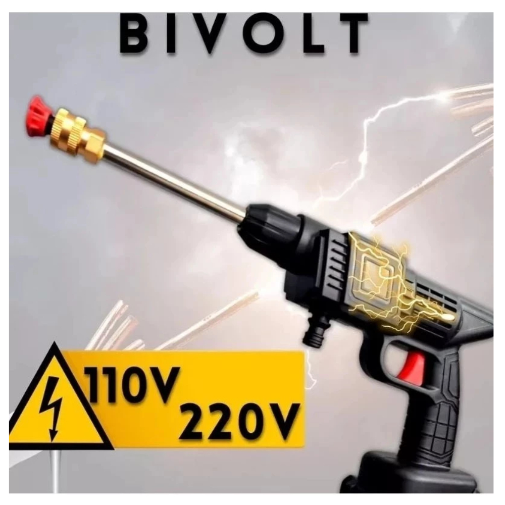 Lavadora de Alta Pressão Bivolt Portátil Profissional Sem Fio Recarregável Original - Envio Imediato