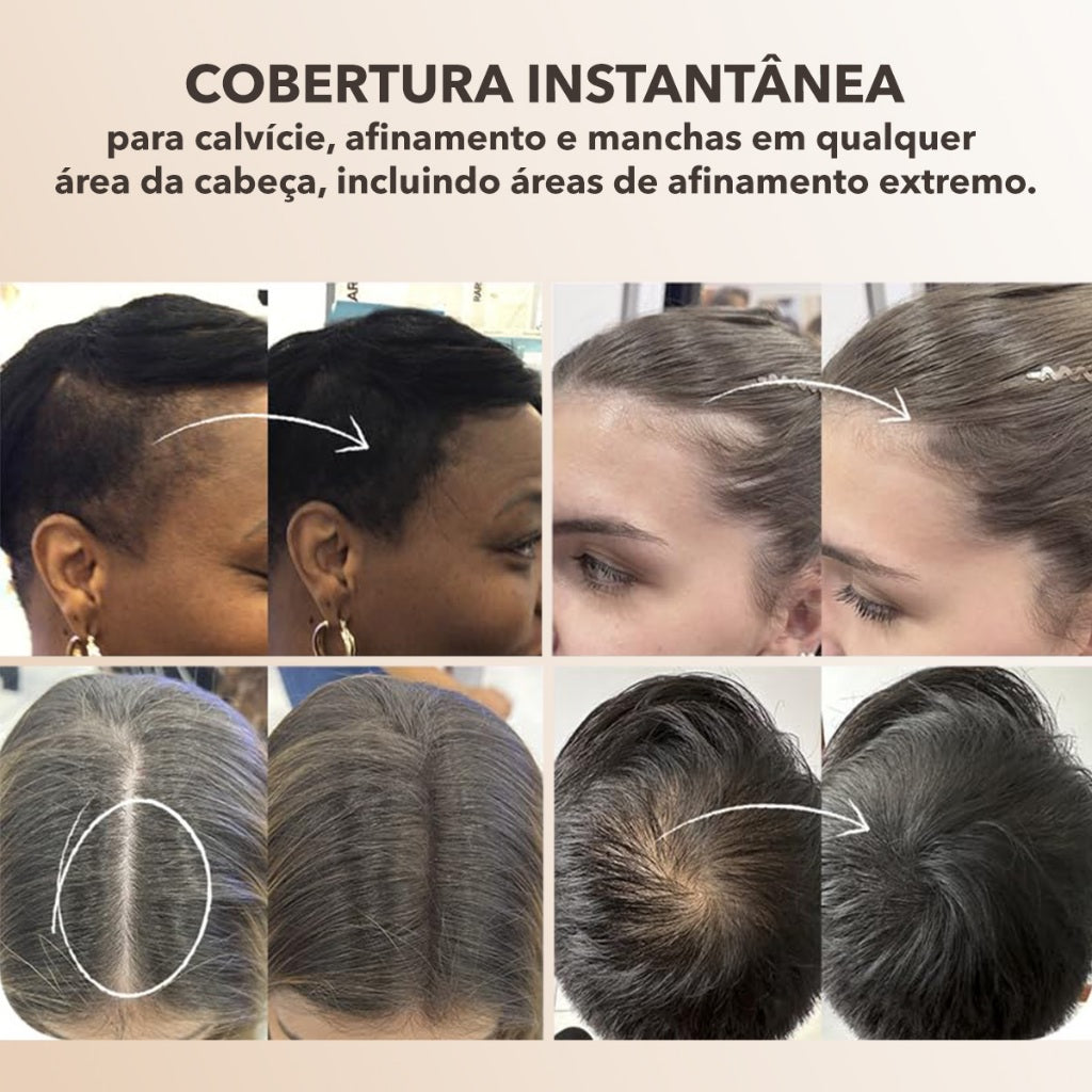 Pó De Retoque Capilar Sombra À Prova D'água Linha Capilar Cobertura Instantânea De Raiz