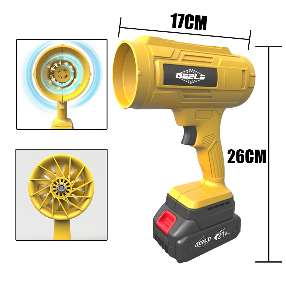 soprador de folhas elétrico 2 baterias bivolt 50000rpm 1200W GEELE