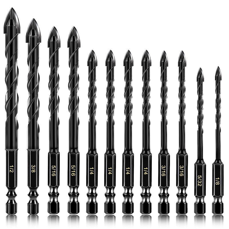 Kit 7 Brocas de carboneto Triangular Titânio Indestrutíveis Universal Avicii Express®