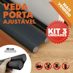 kit 3 veda Porta Ajustável  para Porta Ajustável Impermeável 80 cm Avicii Express®