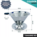 Coador com Filtro de Café Reutilizável