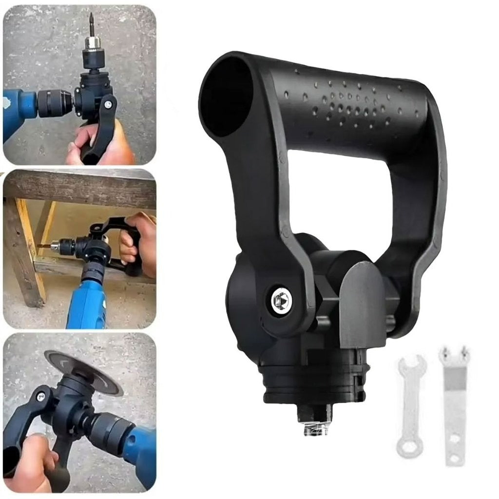 Kit Adpatador De Acessório Para Broca De Ângulo Reto 90° Avicii Express® Adaptador De Furadeira E Parafusadeira MDF Madeira