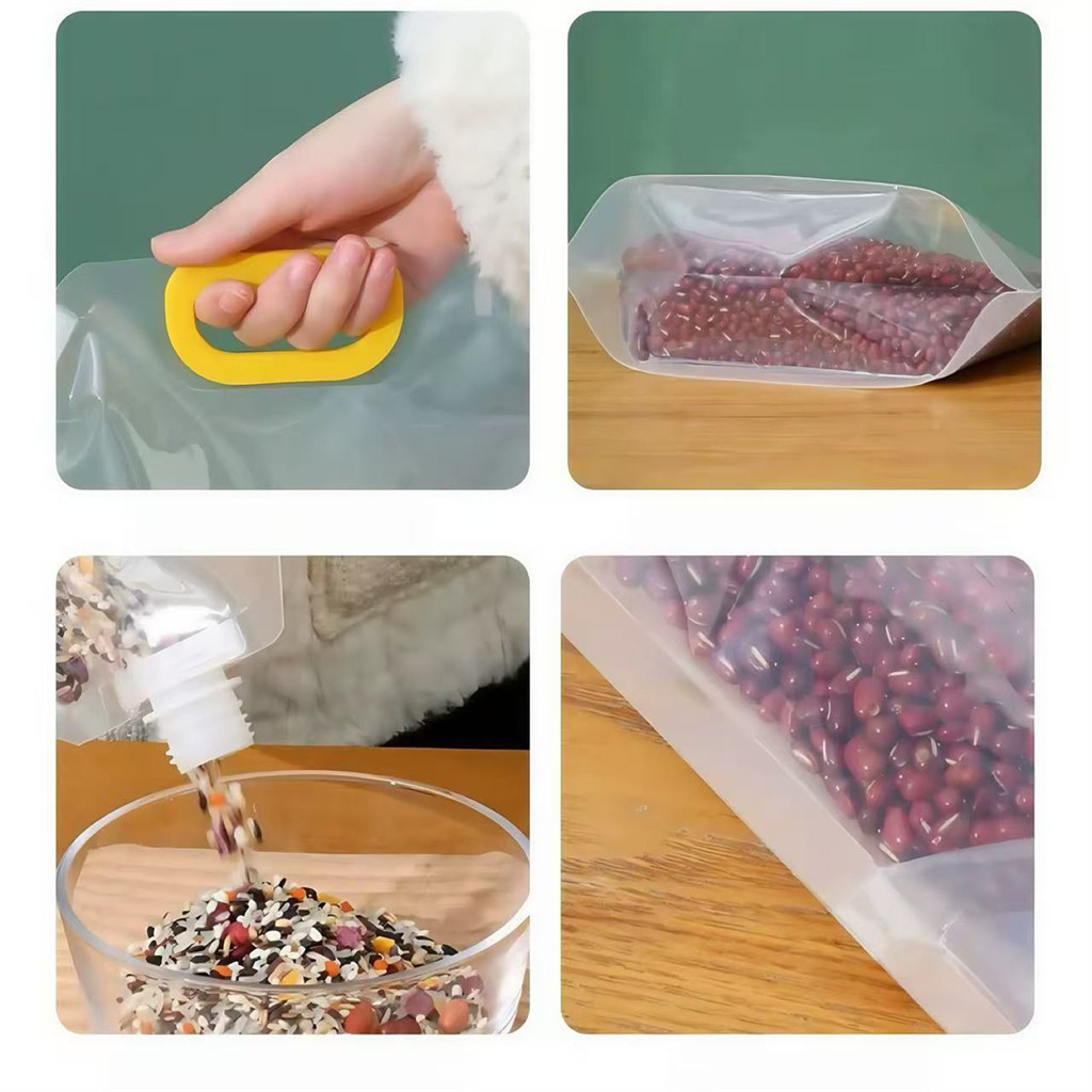 Kit 5-20pcs Organizador de Cozinha Saco de Grãos 1.5L Para Guardar Alimentos a Prova de Umidade e Insetos