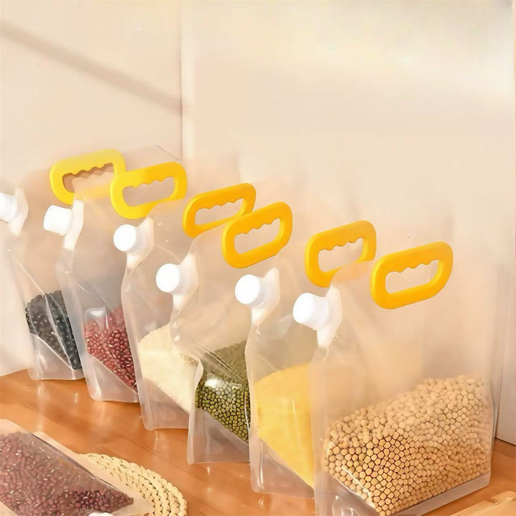 Kit 5-20pcs Organizador de Cozinha Saco de Grãos 1.5L Para Guardar Alimentos a Prova de Umidade e Insetos