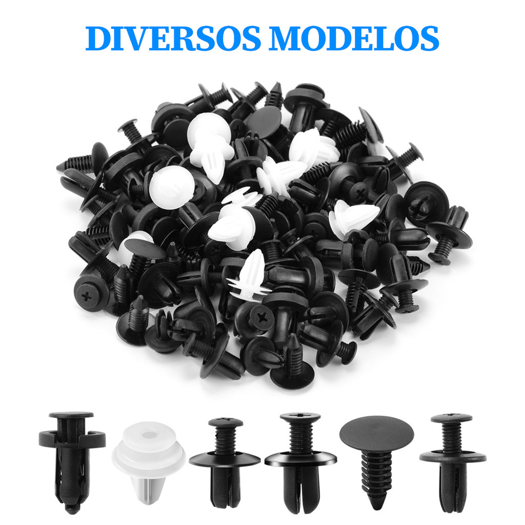 Kit 100 150 800 Presilhas Grampos Fixadores Carro Veiculo Parabarro Escolha a Quantidade!