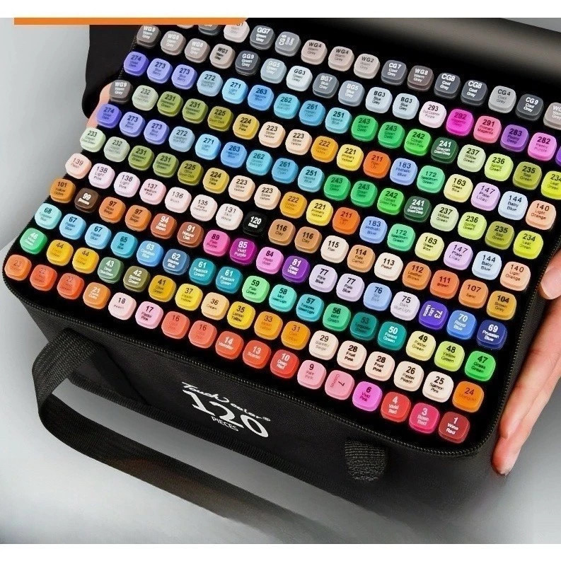 Kit De Livro Para Colorir De Capa Dura 50 Páginas + 24/36/60/80 Cores Caneta Marcadora De Ponta Dupla