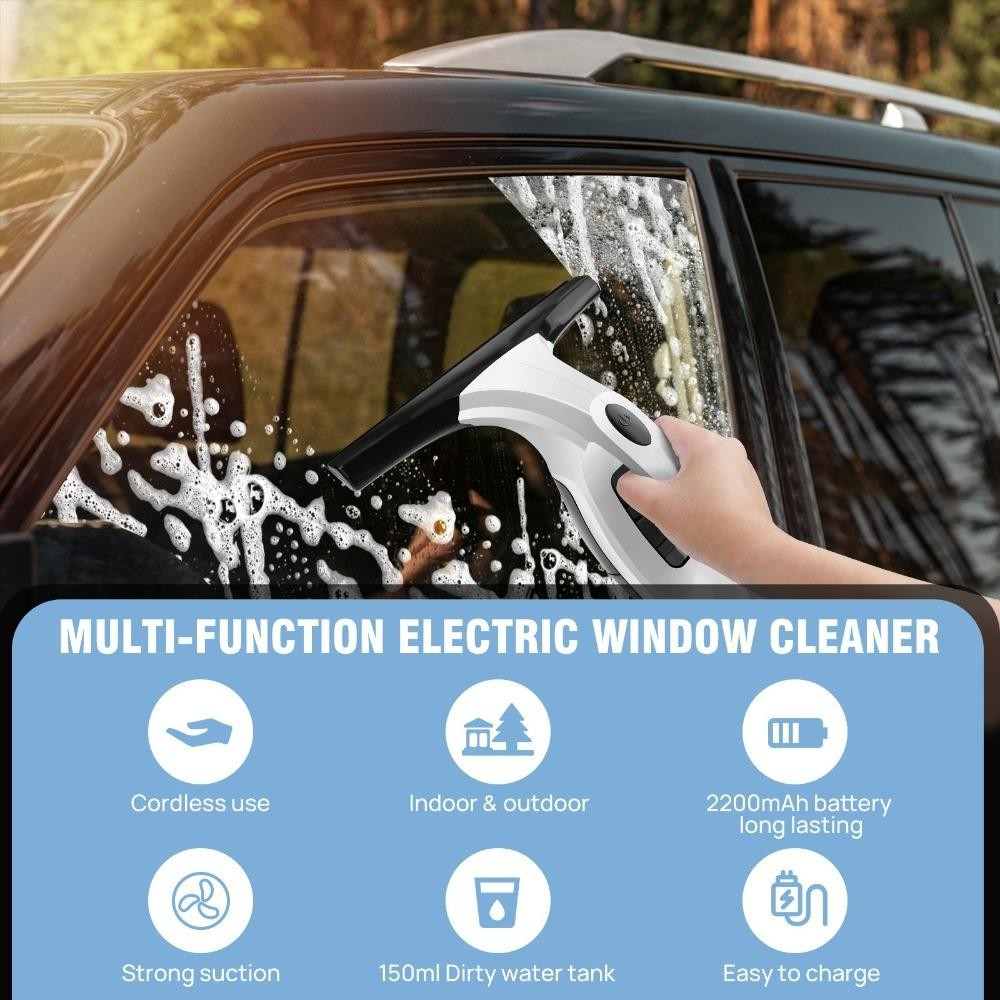 Limpador De Vidro Elétrico JUNYUE , Purificador De Janela Portátil De Plástico Multifuncional , Altamente Eficiente
