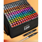 Kit De Livro Para Colorir De Capa Dura 50 Páginas + 24/36/60/80 Cores Caneta Marcadora De Ponta Dupla