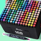 Kit De Livro Para Colorir De Capa Dura 50 Páginas + 24/36/60/80 Cores Caneta Marcadora De Ponta Dupla