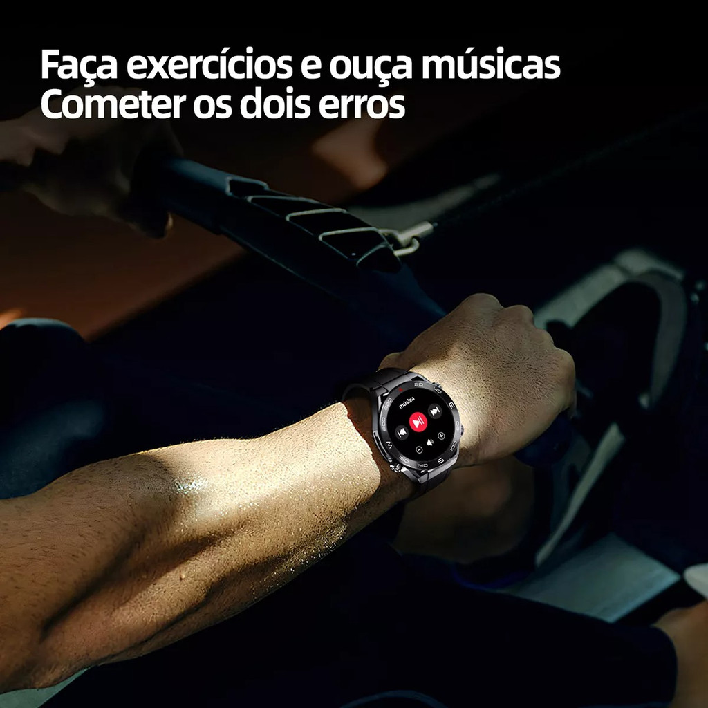 ‌Novo X5 PRO MAX SmartWatch: Chamada Bluetooth, À Prova de Água, Compatível Android e iOS, Design Redondo‌