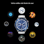 ‌Novo X5 PRO MAX SmartWatch: Chamada Bluetooth, À Prova de Água, Compatível Android e iOS, Design Redondo‌