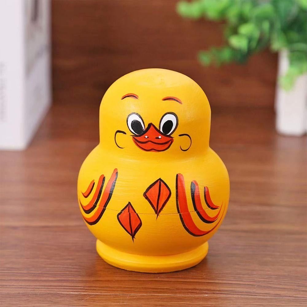 Bonecas De Nidificação MONSA , Brinquedos De Boneca Matryoshka De Pato Amarelo , Bonecos De Empilhamento De 10 Camadas D
